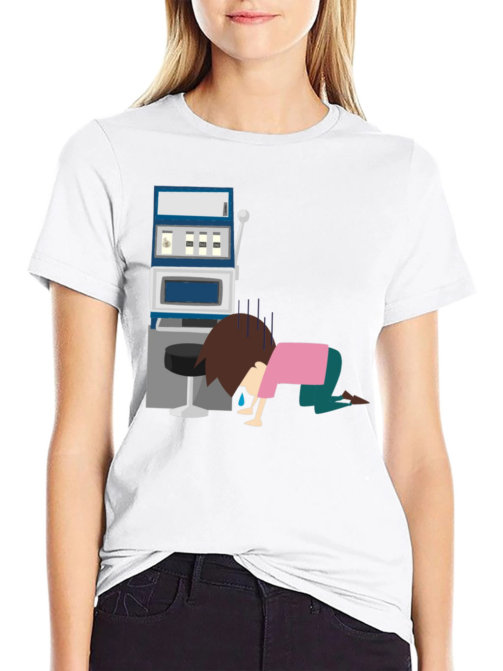 Gambling Loss Graphic Tee - Black
