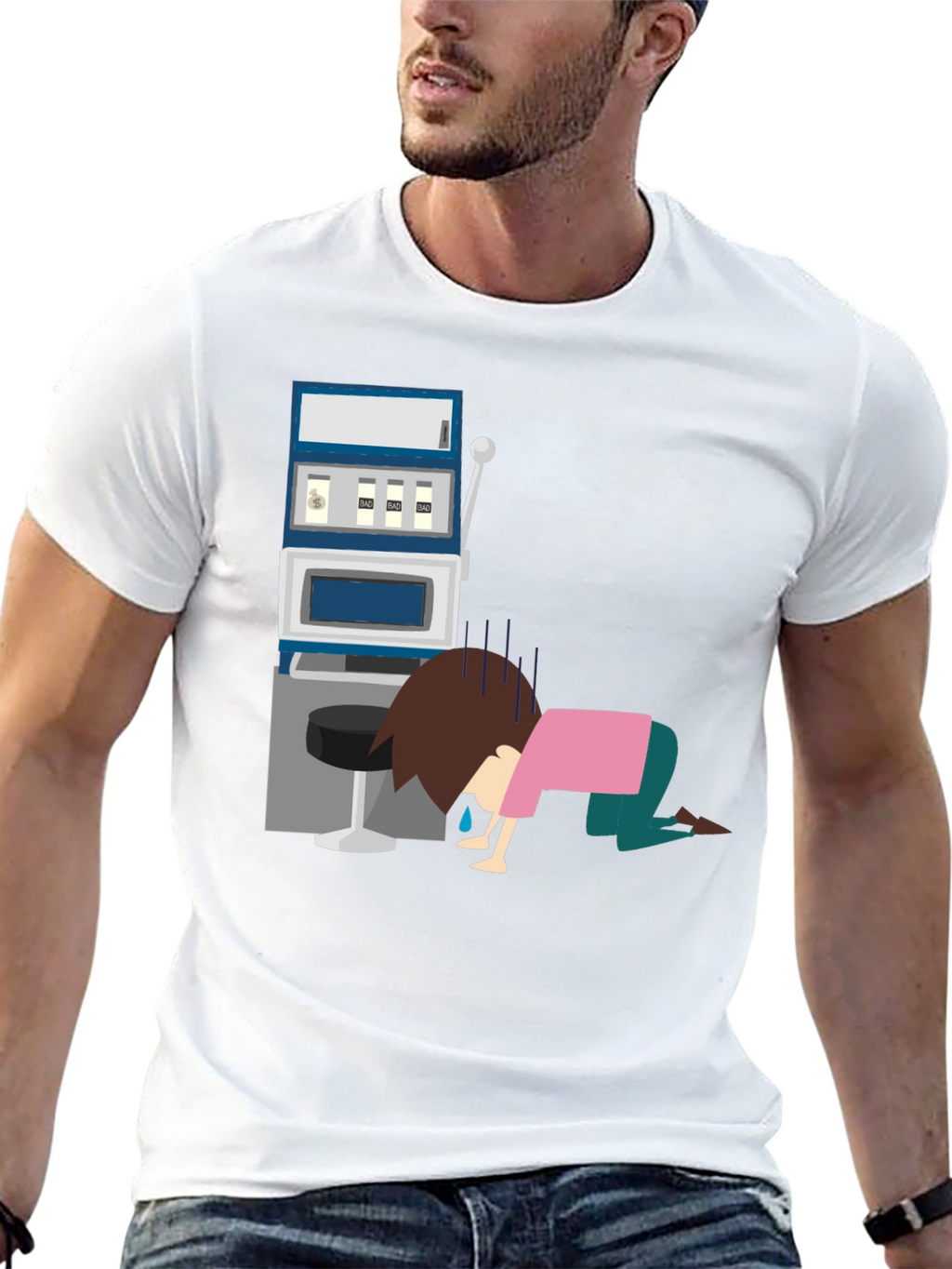 Gambling Loss Graphic Tee - Black
