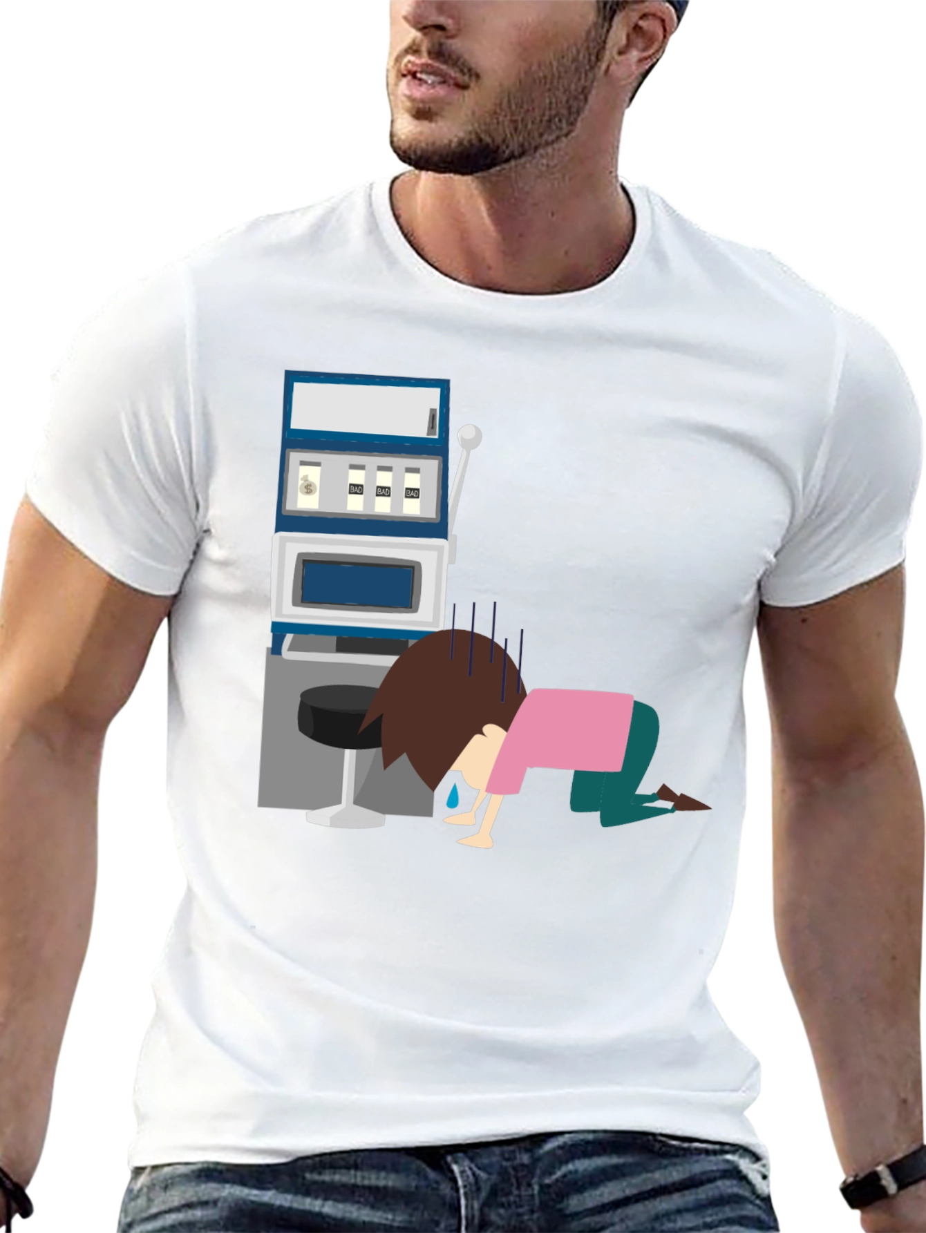 Gambling Loss Graphic Tee - Black