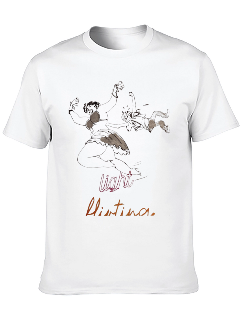 Light Christina Black Graphic Tee