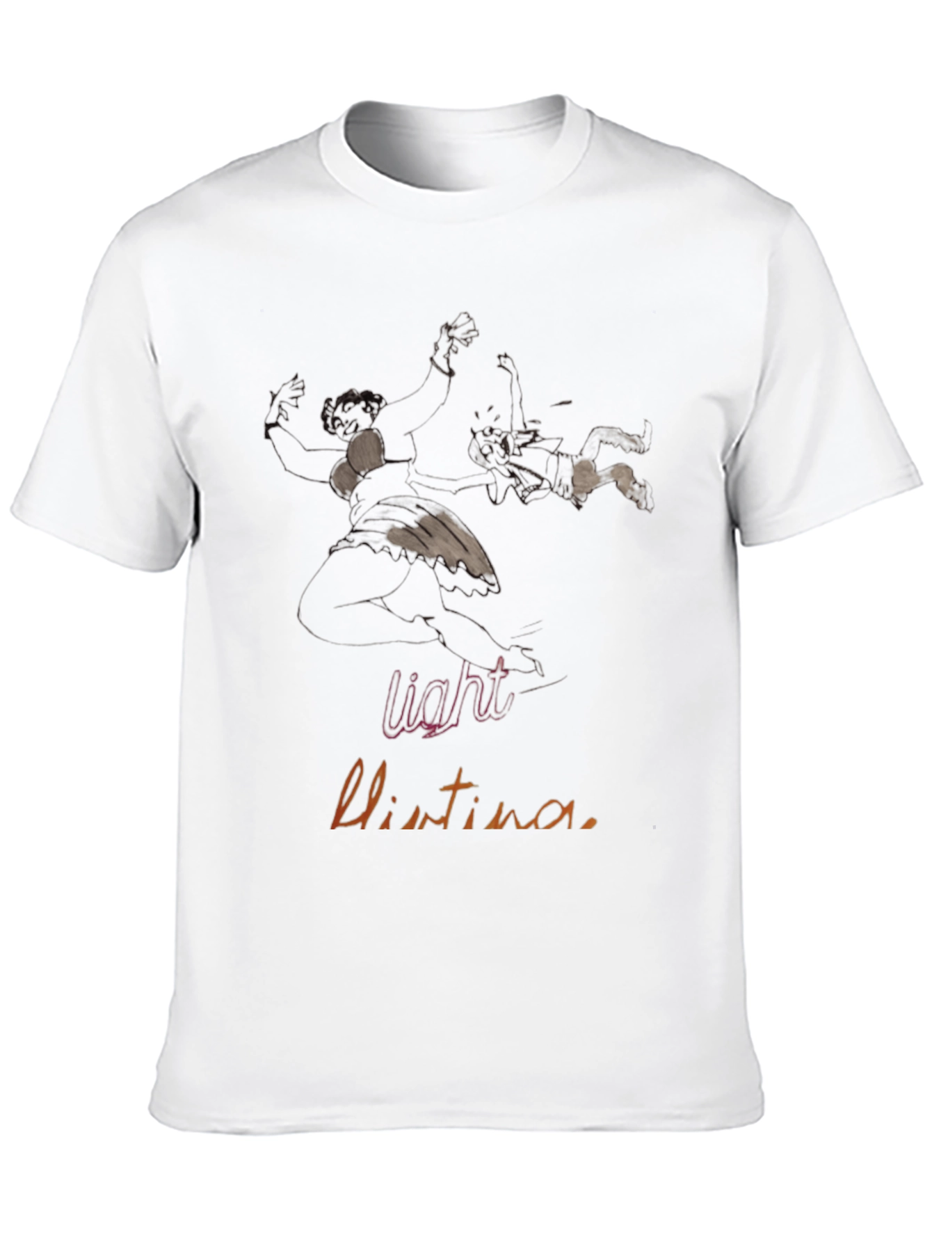 Light Christina Black Graphic Tee