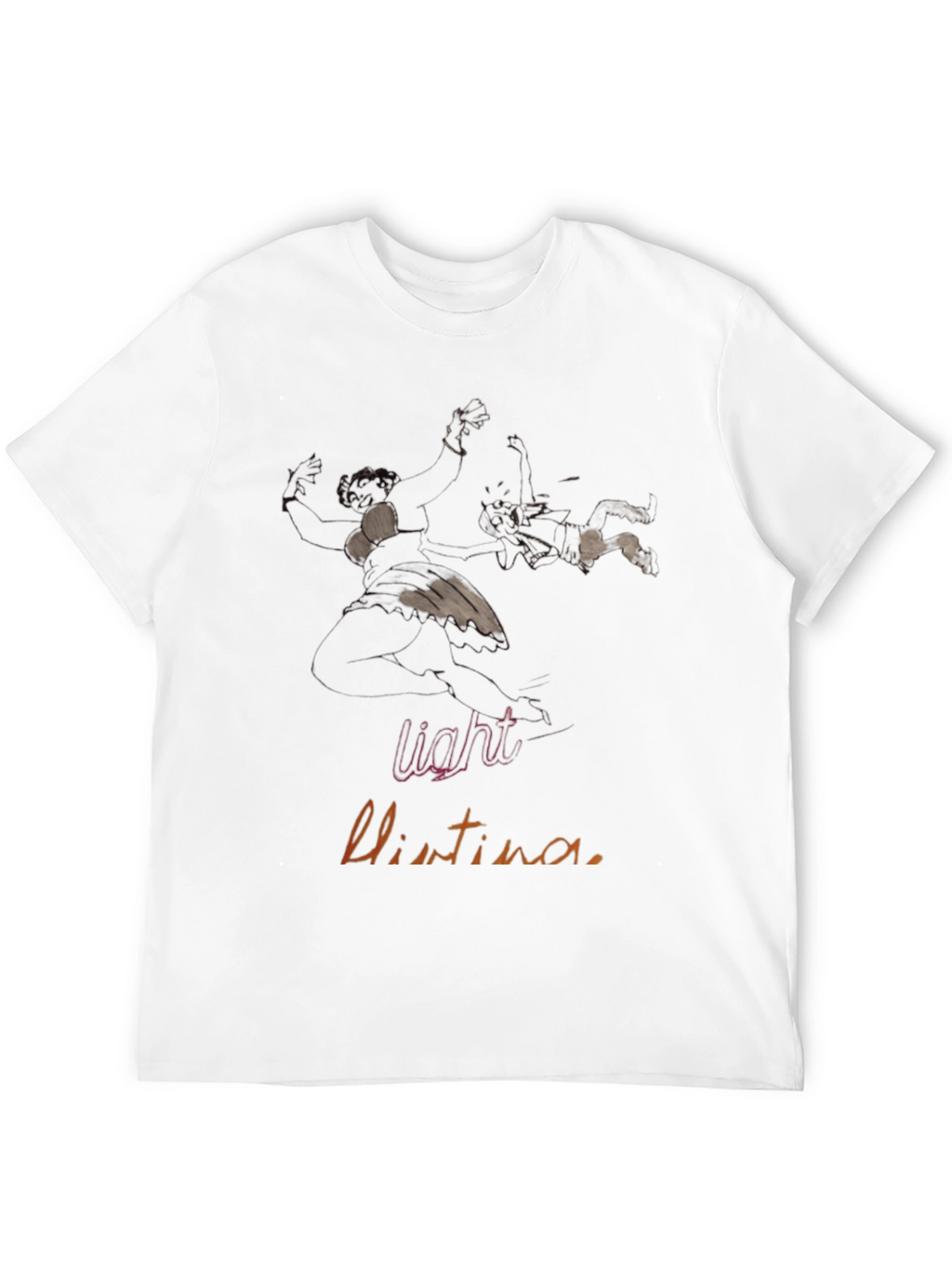 Light Christina Black Graphic Tee