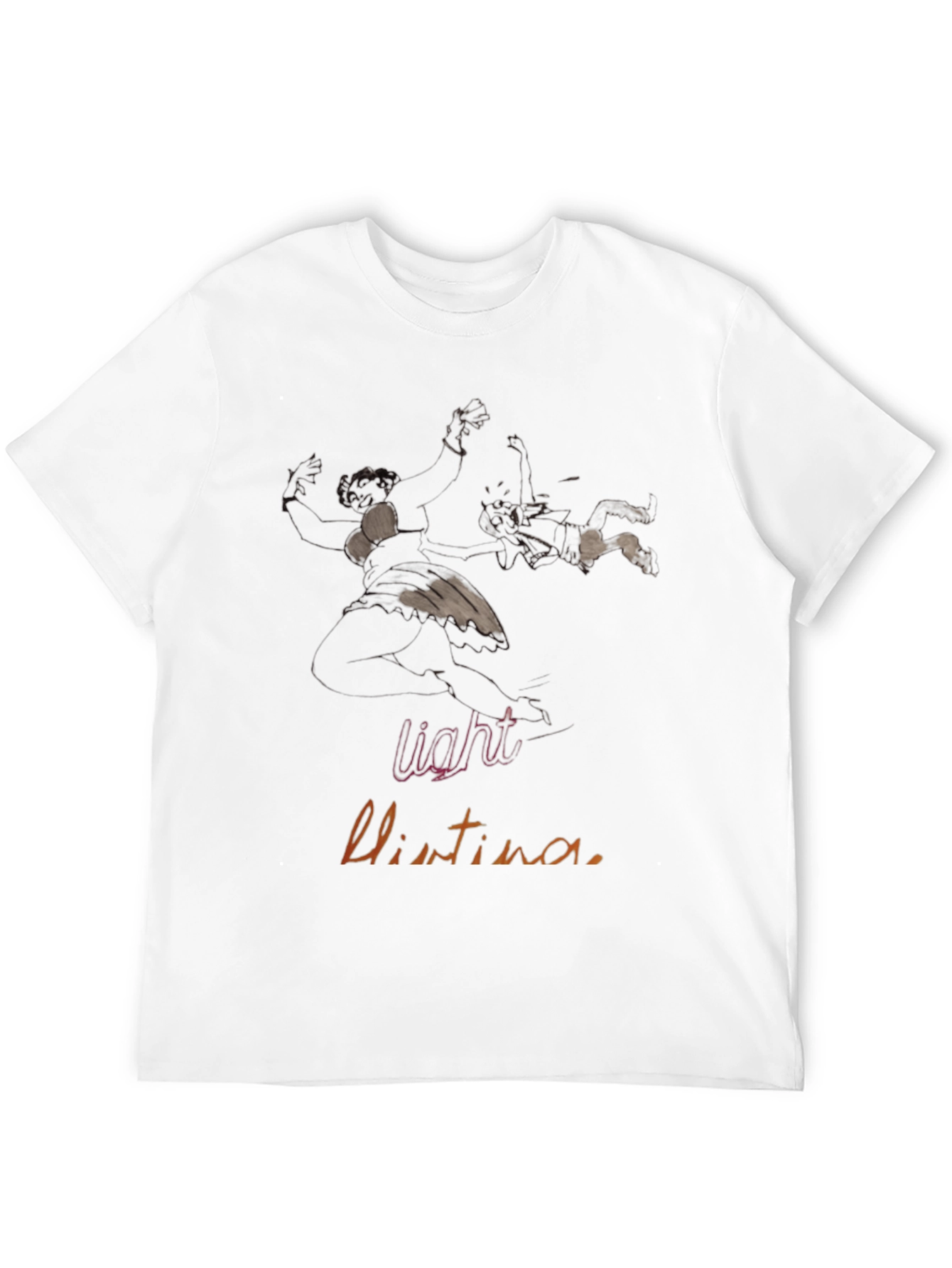 Light Christina Black Graphic Tee