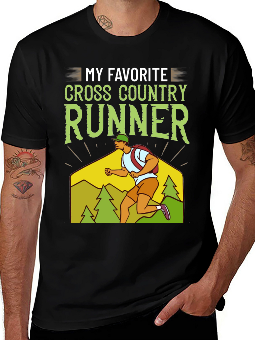 My Favorite Cross Country Runner Graphic T-Shirt