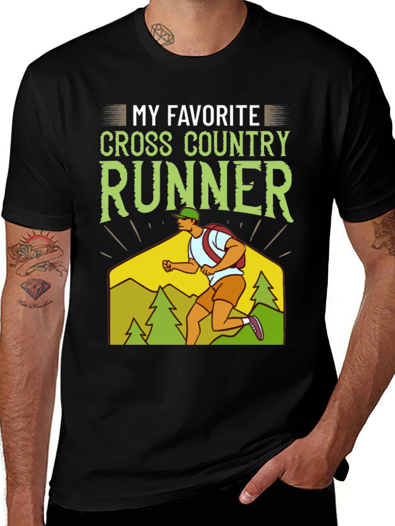 My Favorite Cross Country Runner Graphic T-Shirt