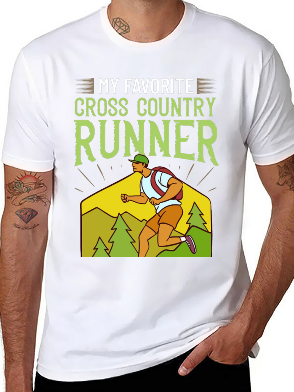 My Favorite Cross Country Runner Graphic T-Shirt