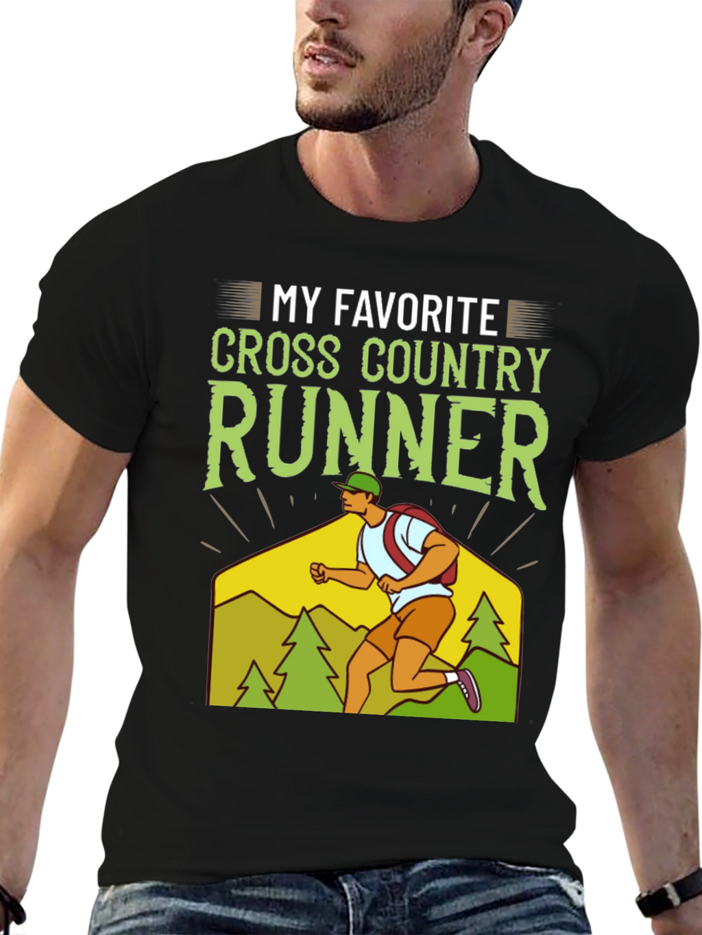 My Favorite Cross Country Runner Graphic T-Shirt