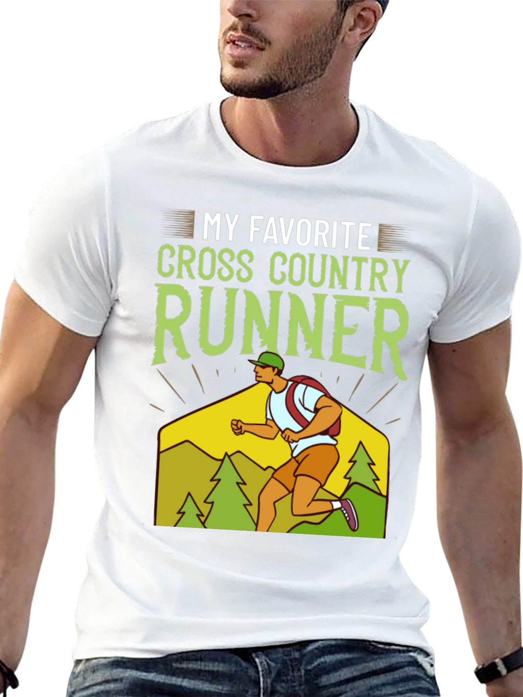 My Favorite Cross Country Runner Graphic T-Shirt