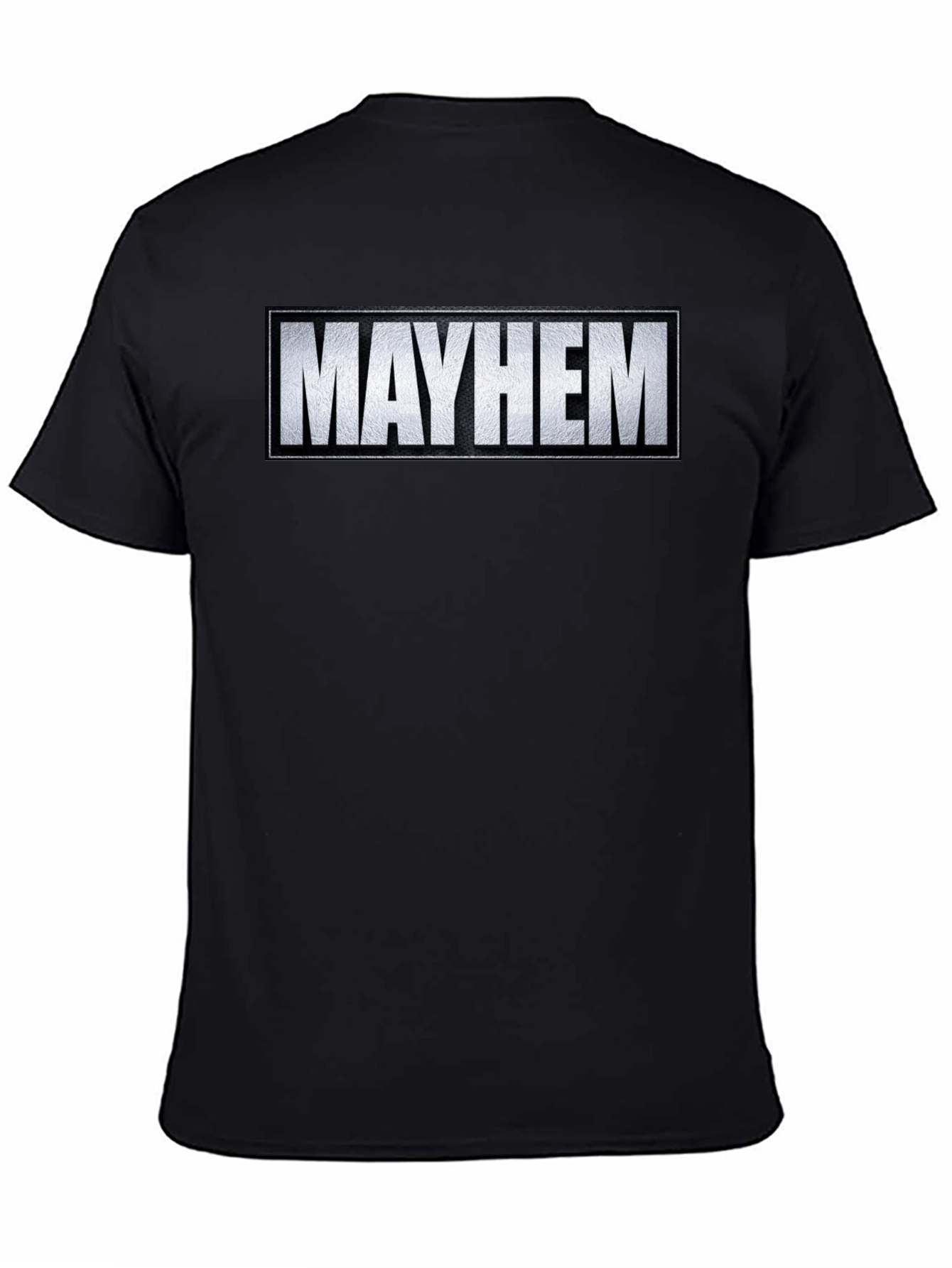 Mayhem Graphic Tee - Black Cotton Blend Comfort Fit