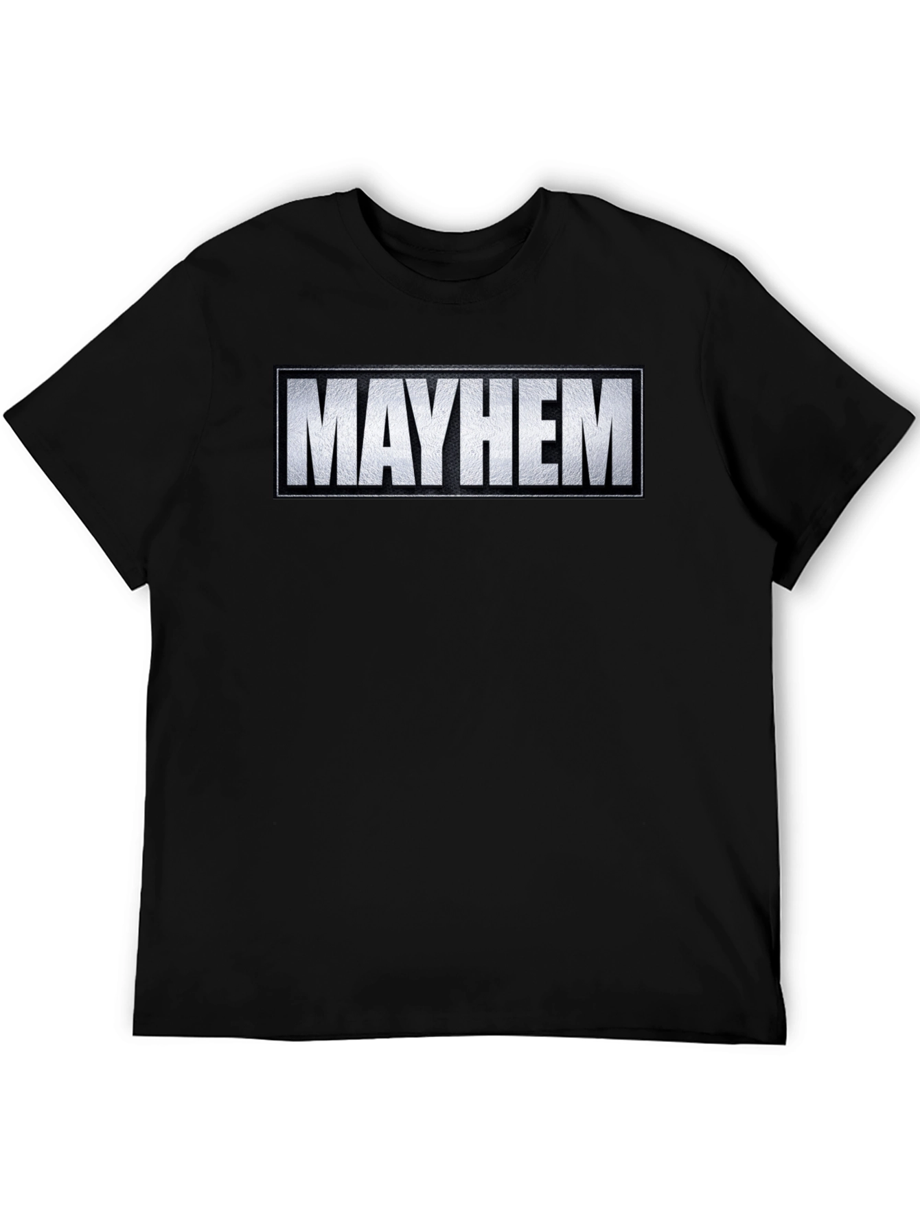 Mayhem Graphic Tee - Black Cotton Blend Comfort Fit