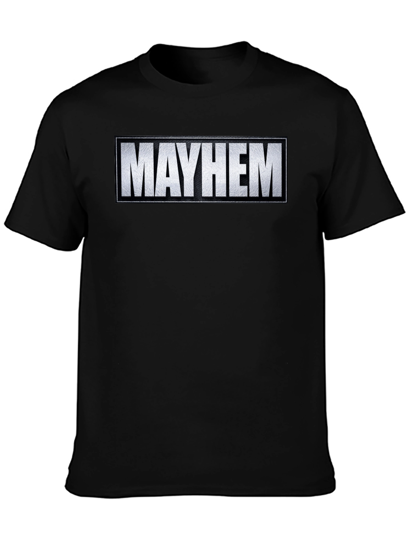 Mayhem Graphic Tee - Black Cotton Blend Comfort Fit