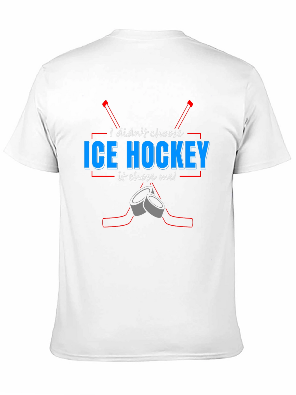 Ice Hockey Chose Me T-Shirt - Black Tee