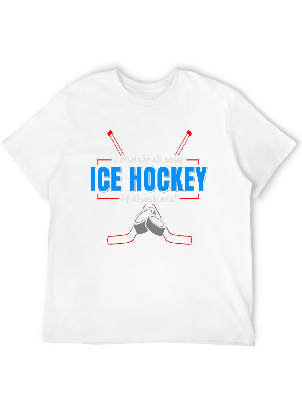 Ice Hockey Chose Me T-Shirt - Black Tee