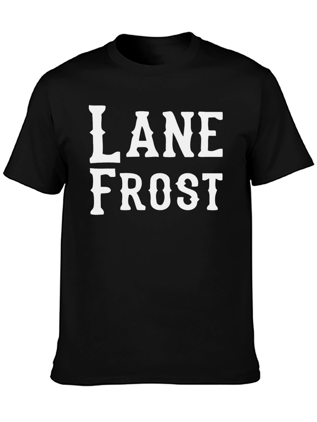 Lane Frost Graphic Tee - Classic Black Cotton T-Shirt