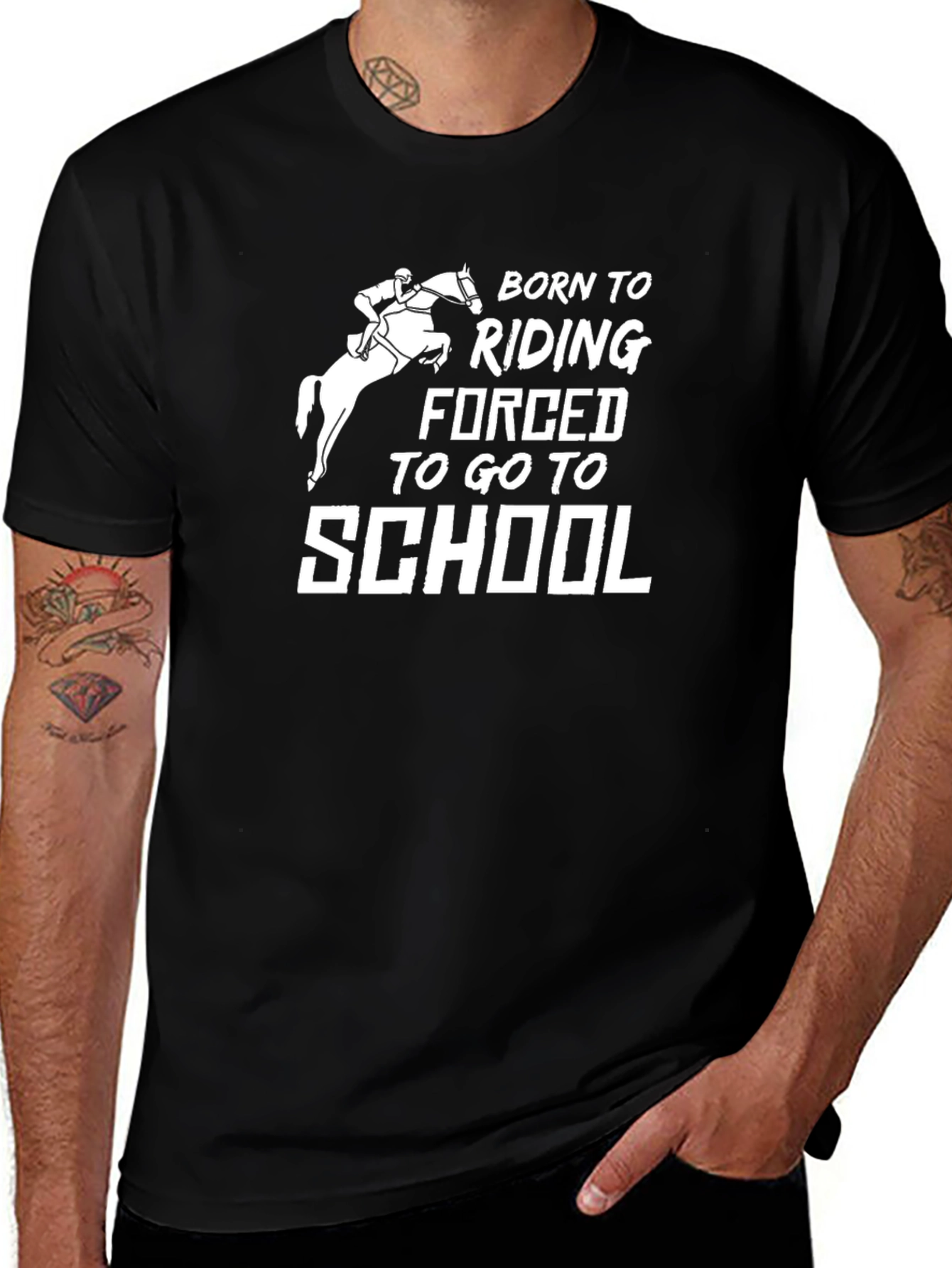 Born to Riding Black T-Shirt