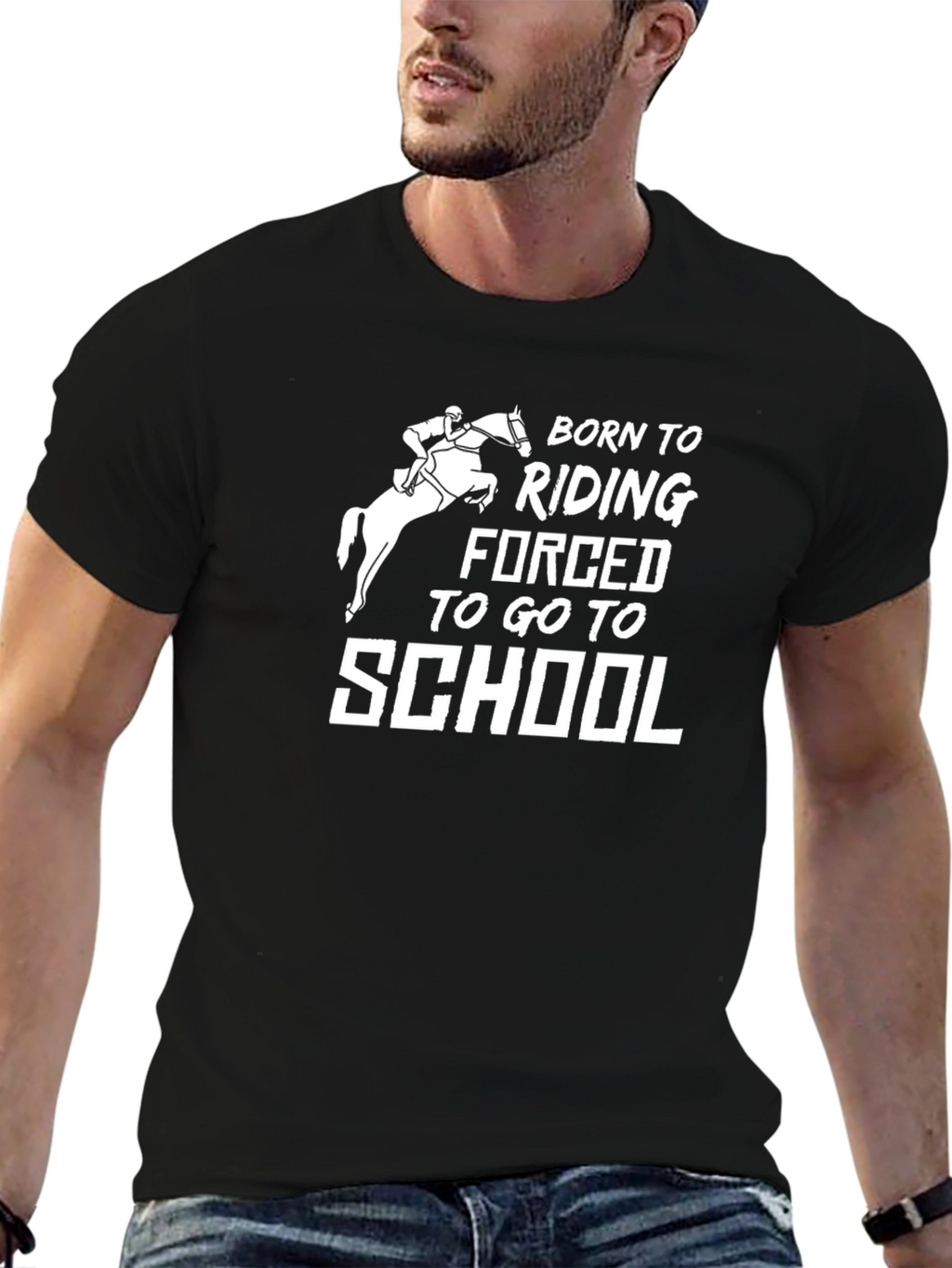 Born to Riding Black T-Shirt