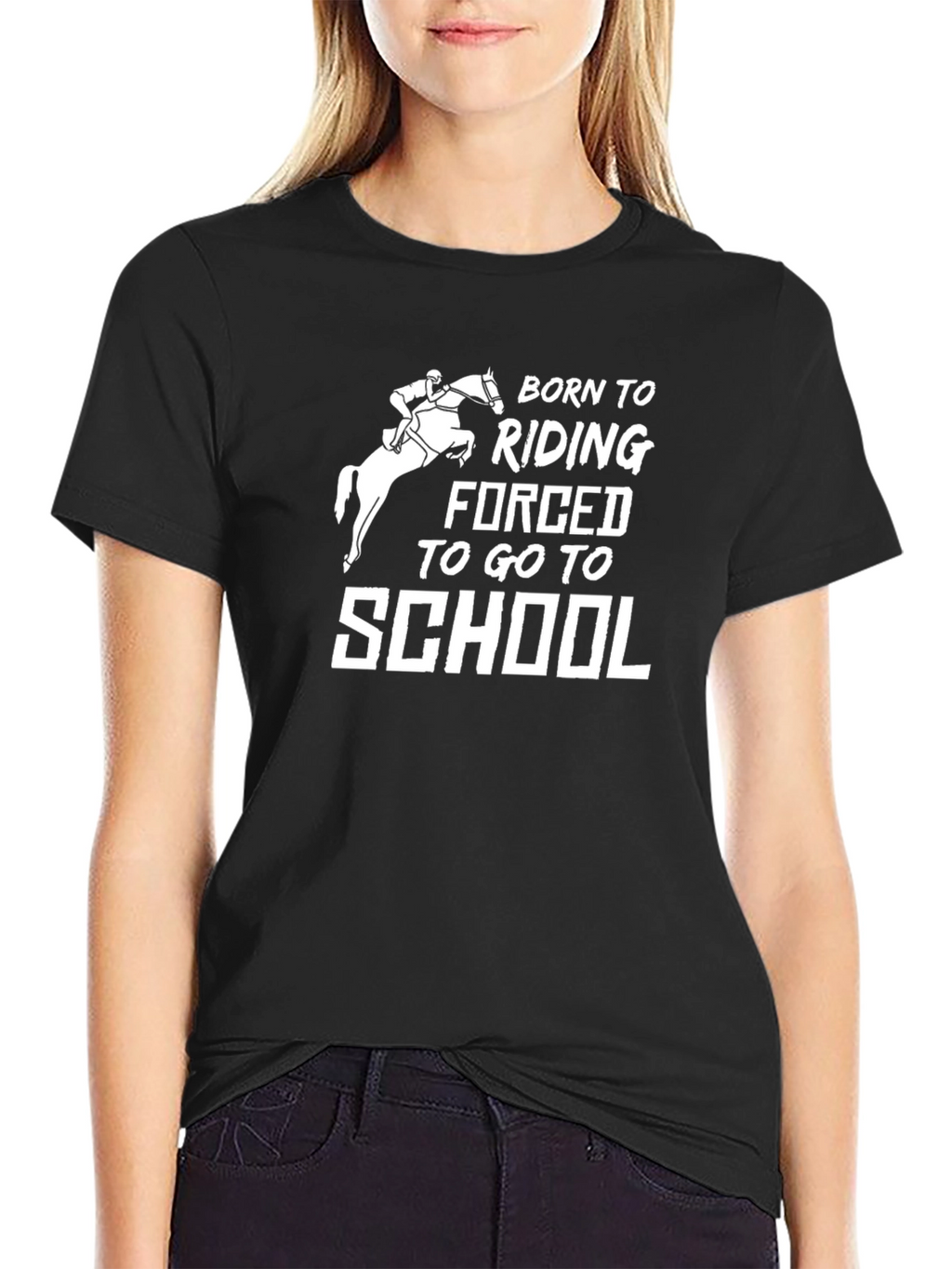 Born to Riding Black T-Shirt
