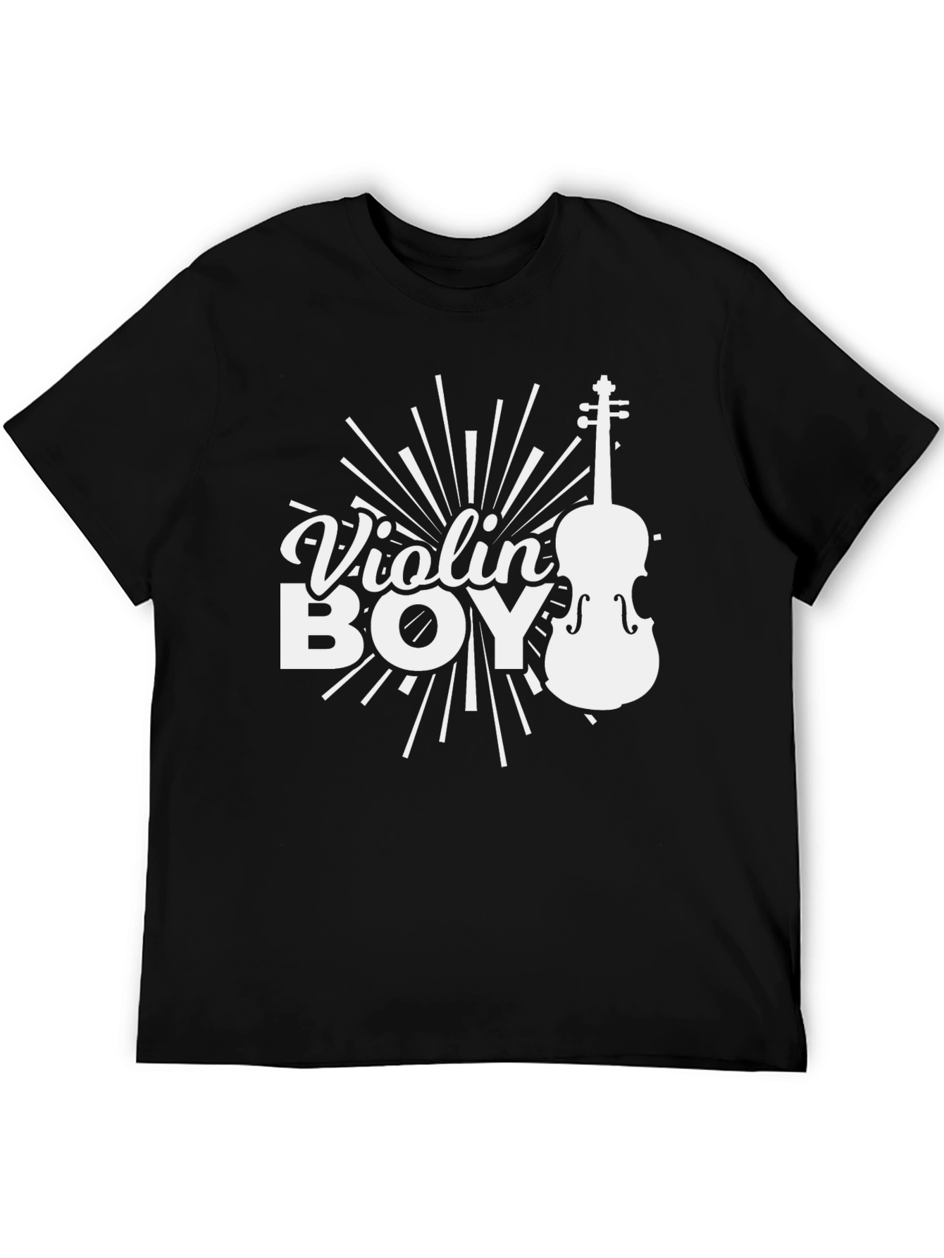 Violin Boy Graphic Tee - Musician T-Shirt