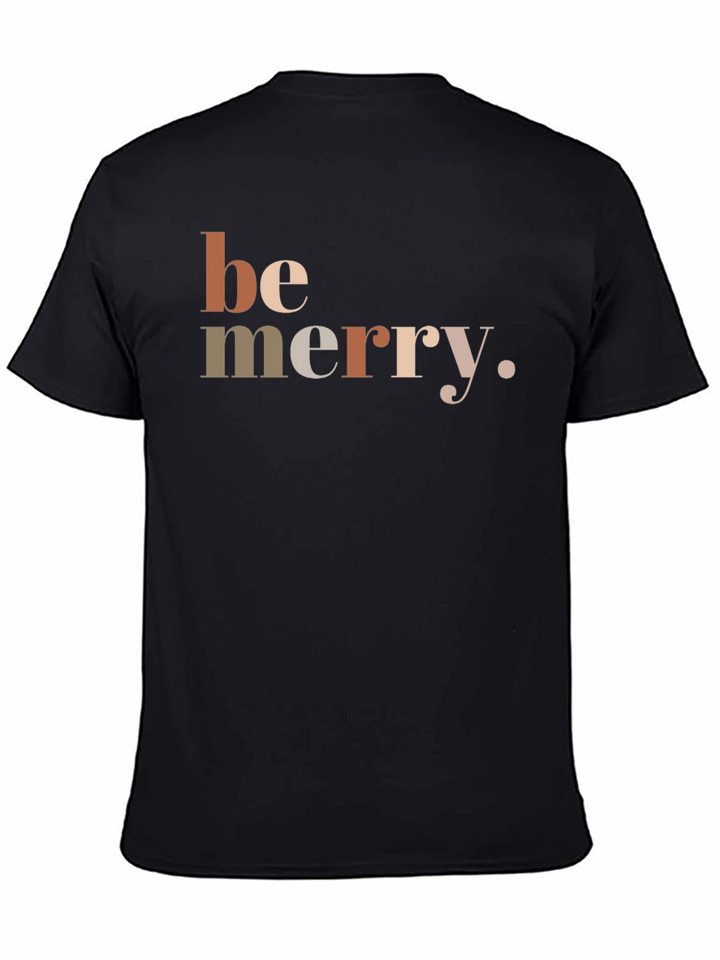 Be Merry Graphic T-Shirt - Black