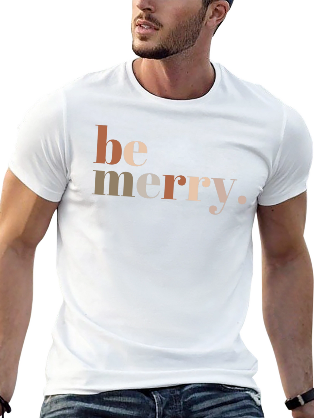 Be Merry Graphic T-Shirt - Black