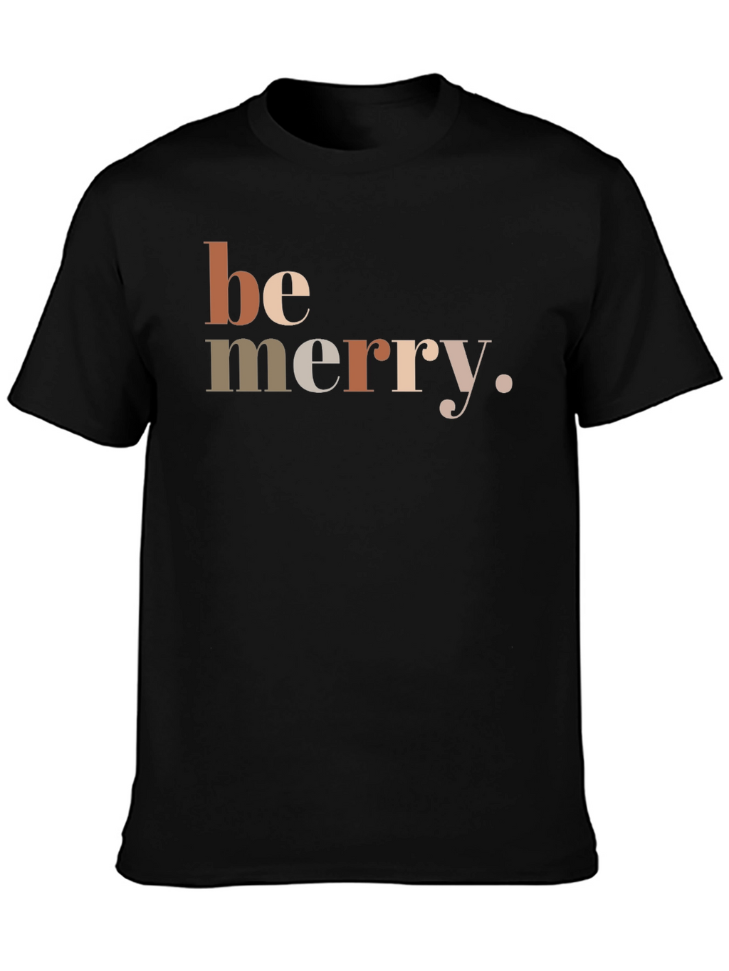 Be Merry Graphic T-Shirt - Black