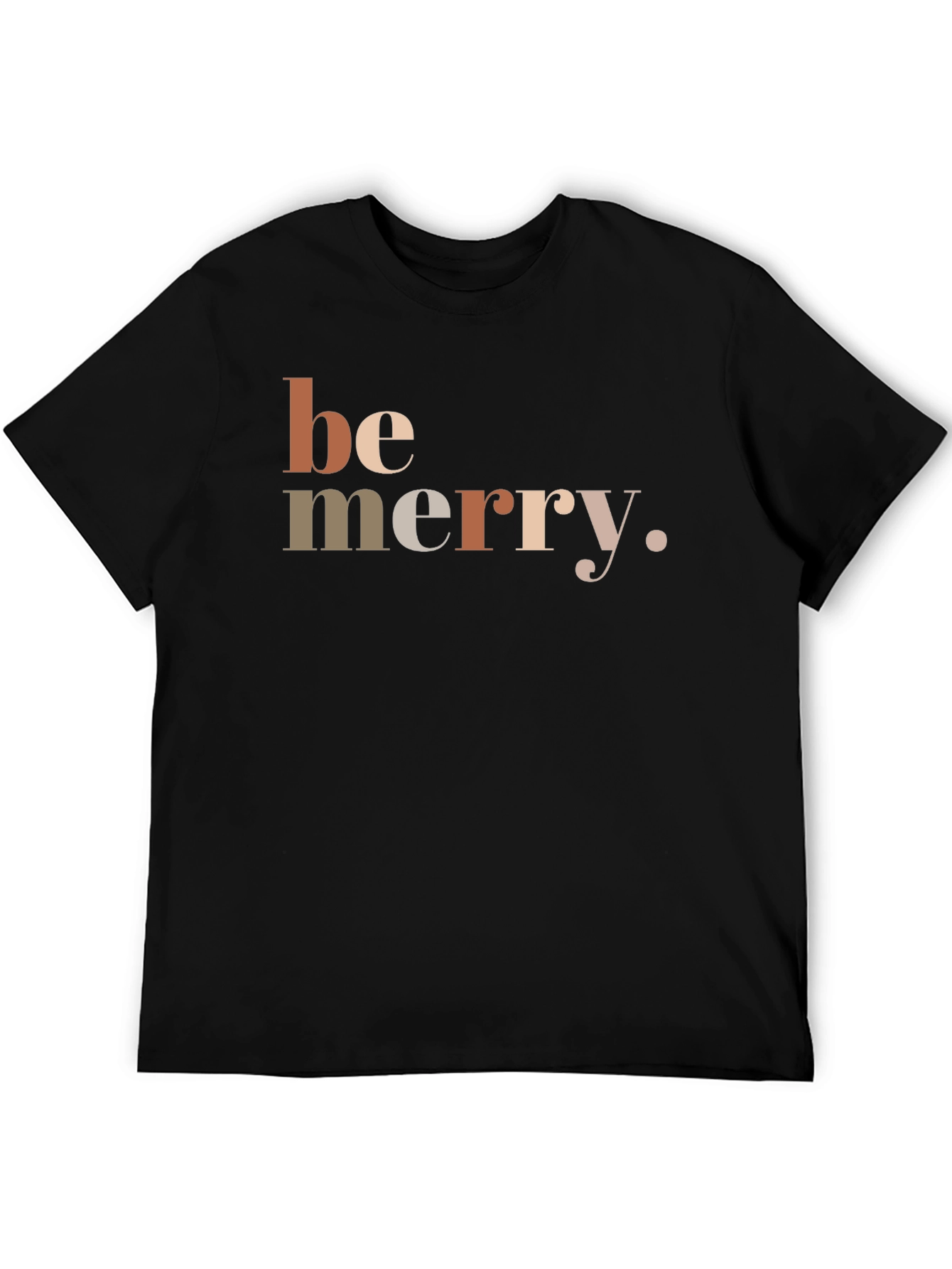 Be Merry Graphic T-Shirt - Black