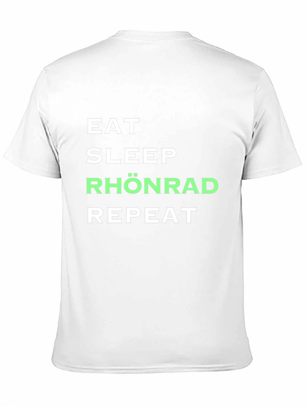 Eat Sleep Rhönrad Repeat Black T-Shirt