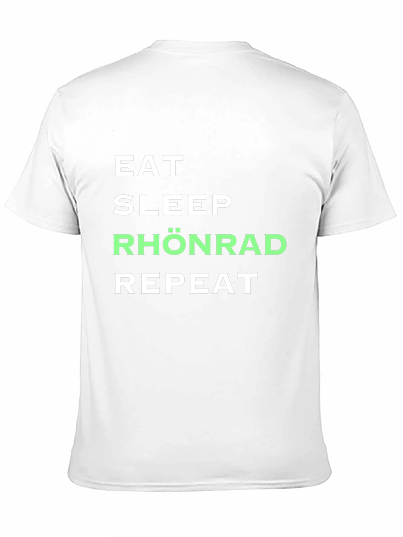 Eat Sleep Rhönrad Repeat Black T-Shirt
