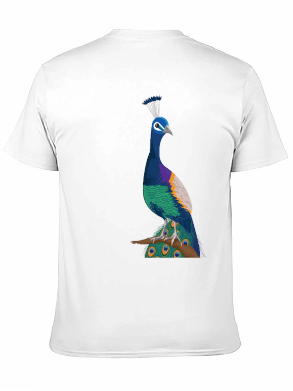 Peacock Graphic Tee - Stylish Black T-Shirt