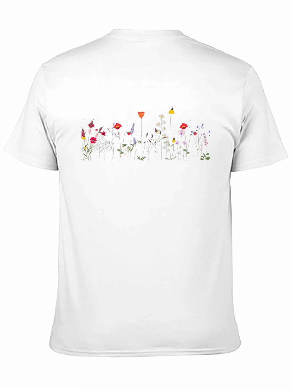 Floral Print Black T-Shirt