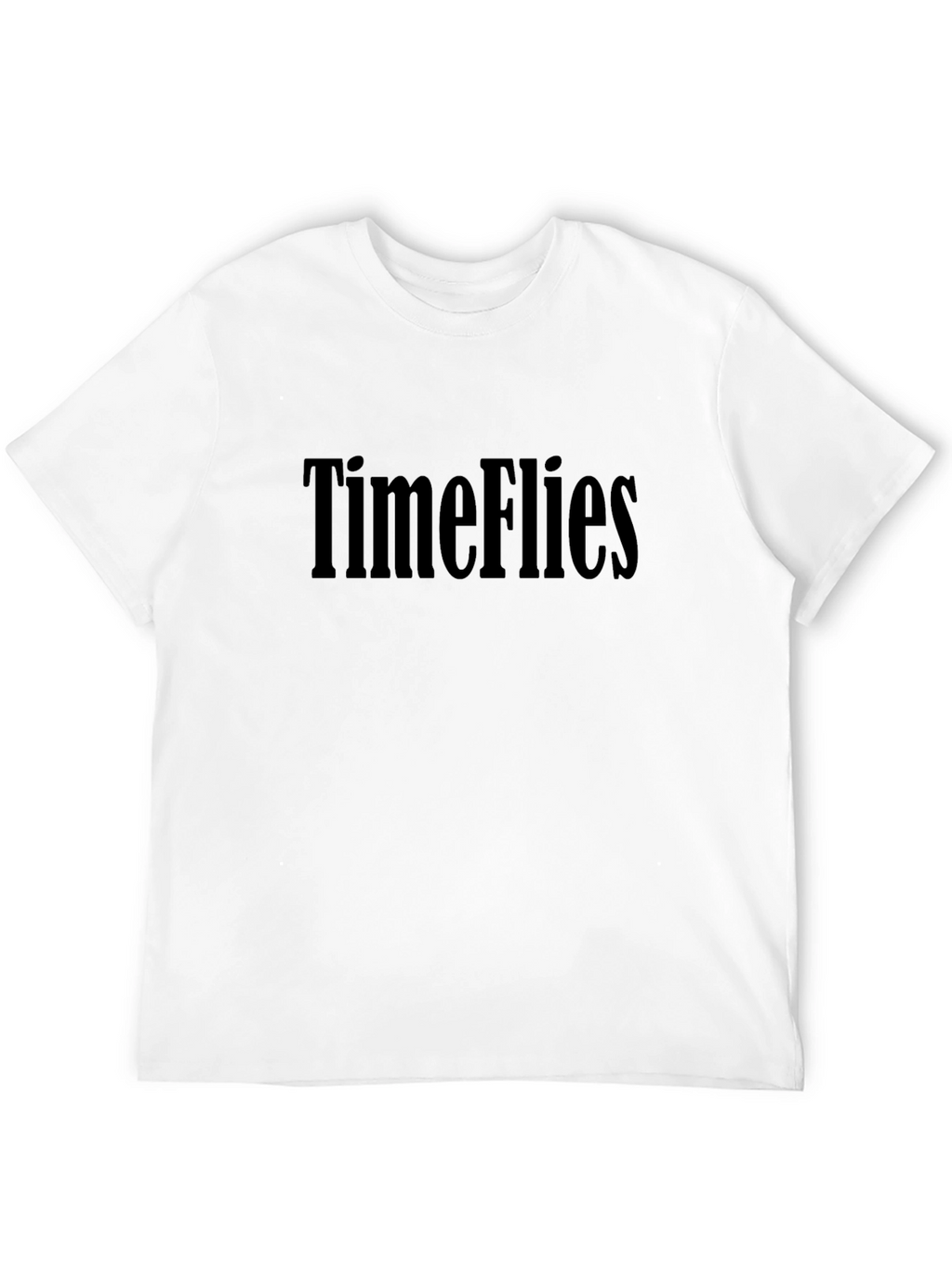 Time Flies Black T-Shirt - Classic Casual Tee