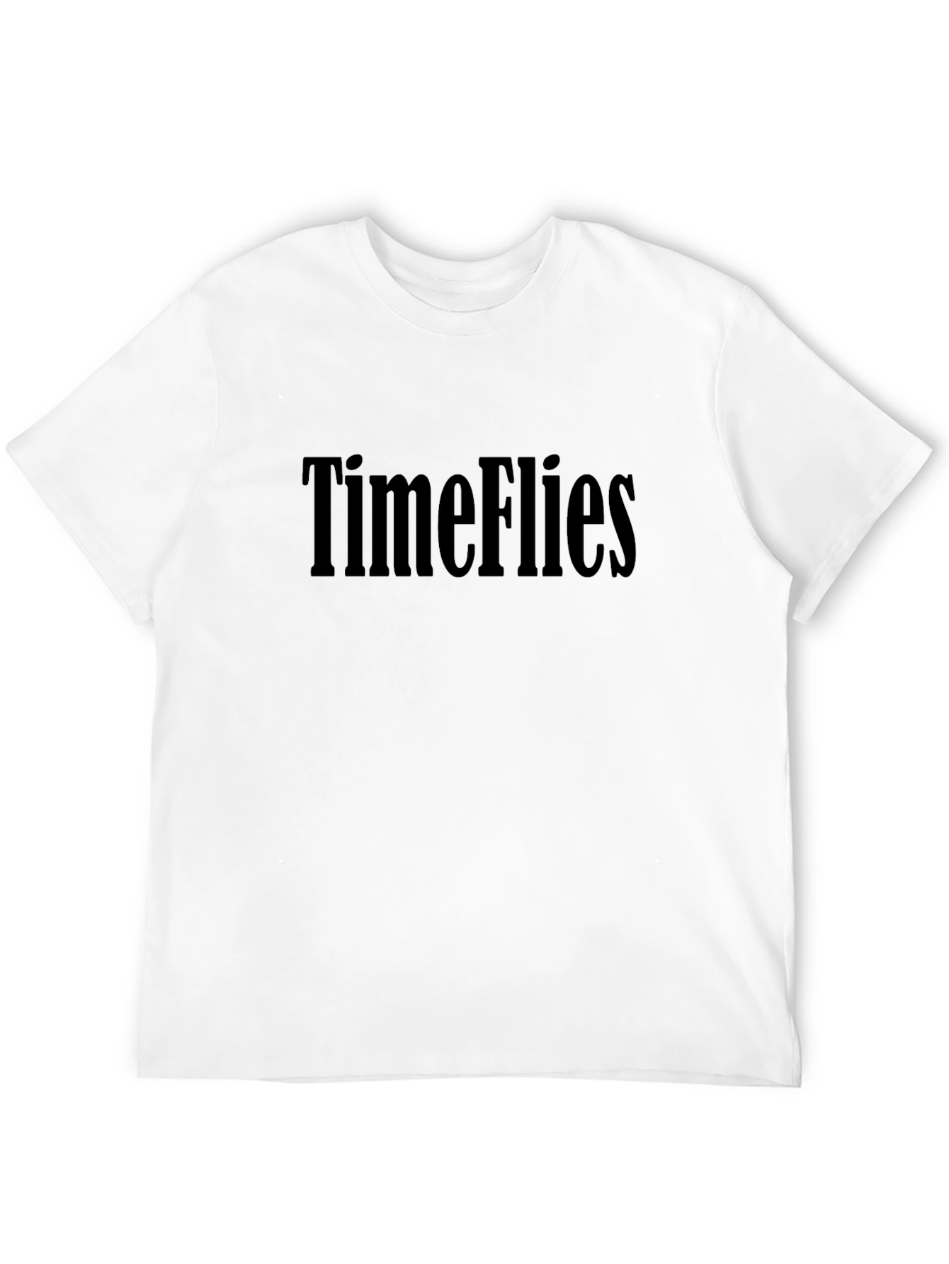 Time Flies Black T-Shirt - Classic Casual Tee
