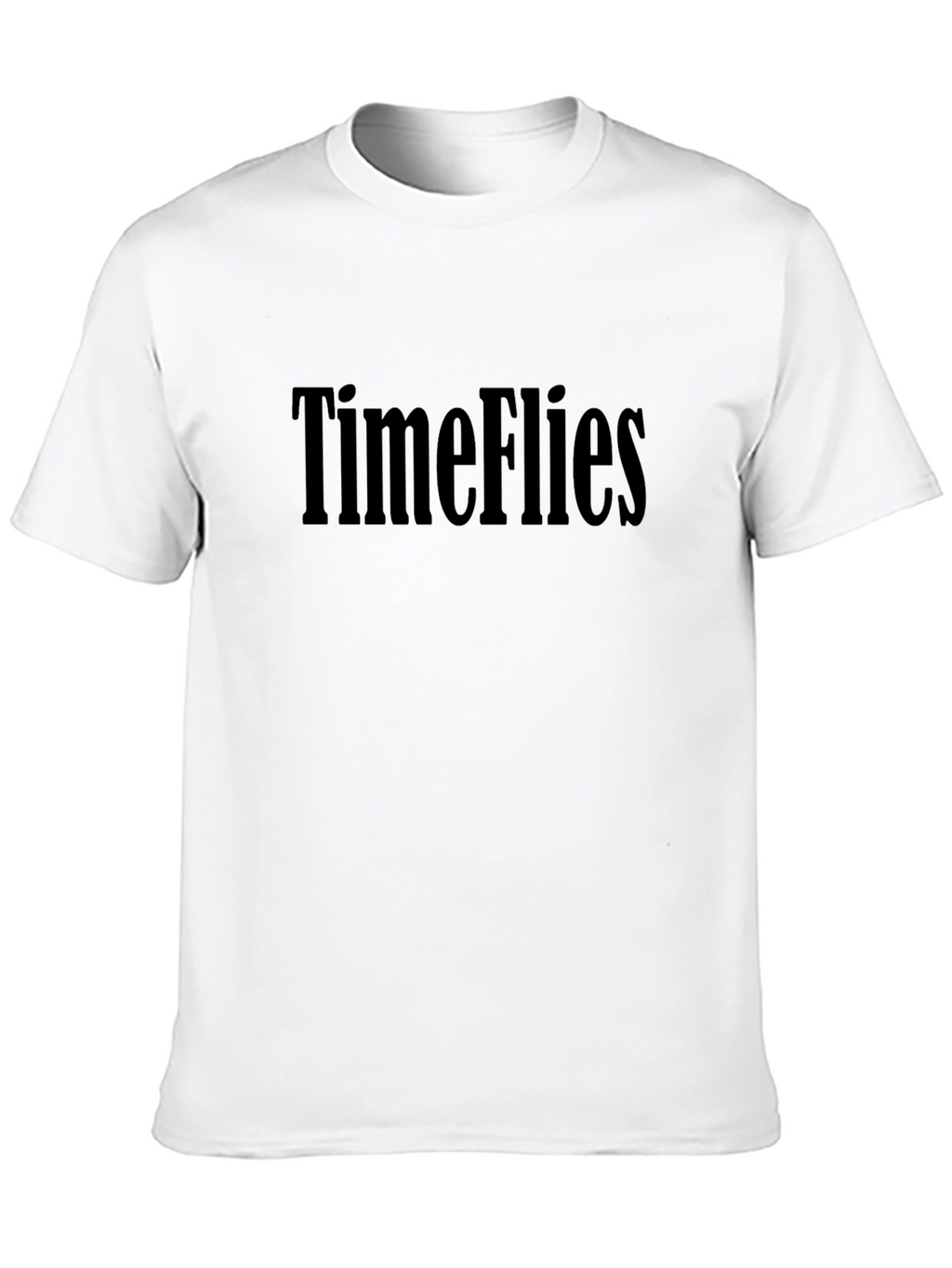 Time Flies Black T-Shirt - Classic Casual Tee