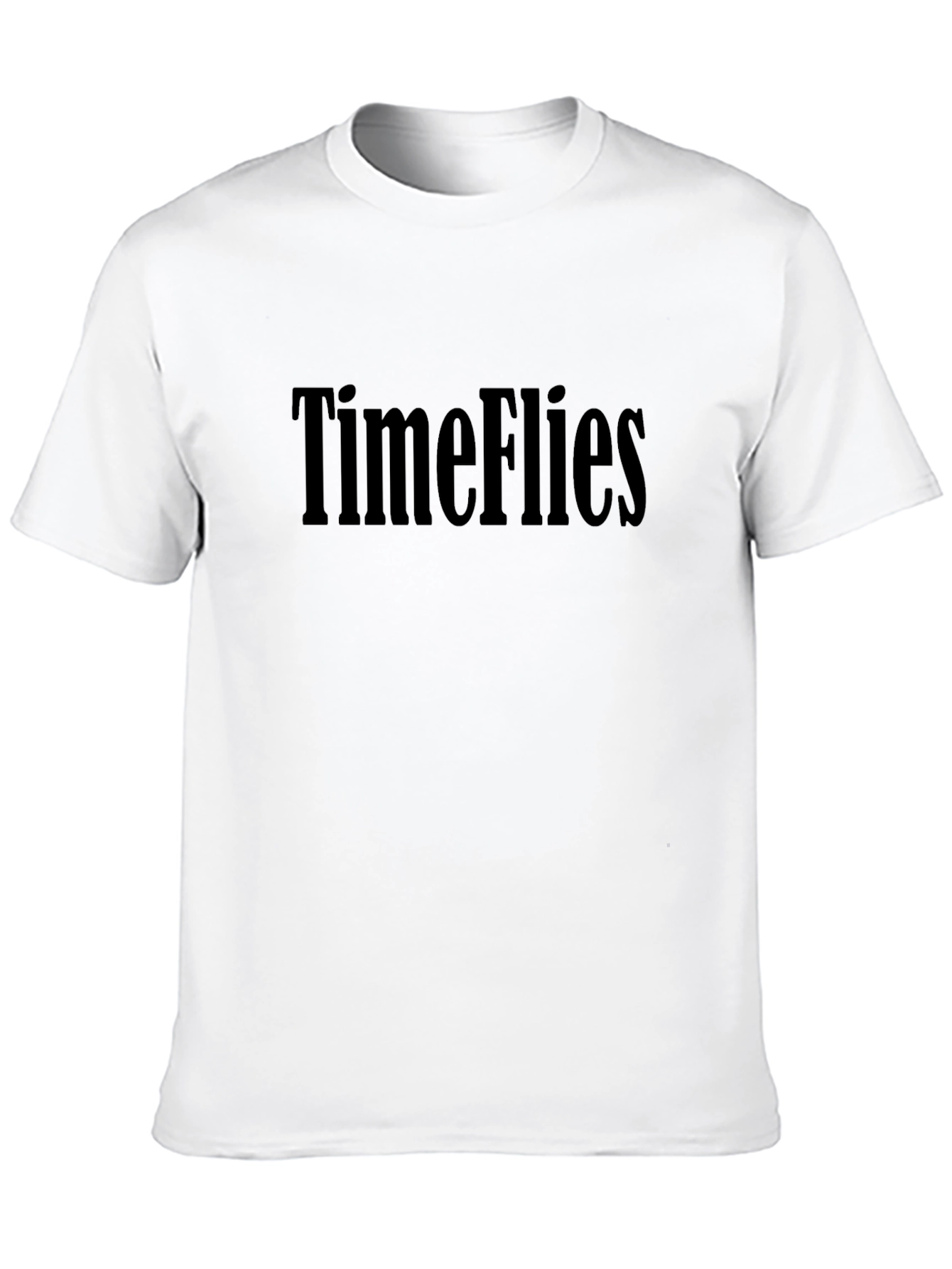 Time Flies Black T-Shirt - Classic Casual Tee