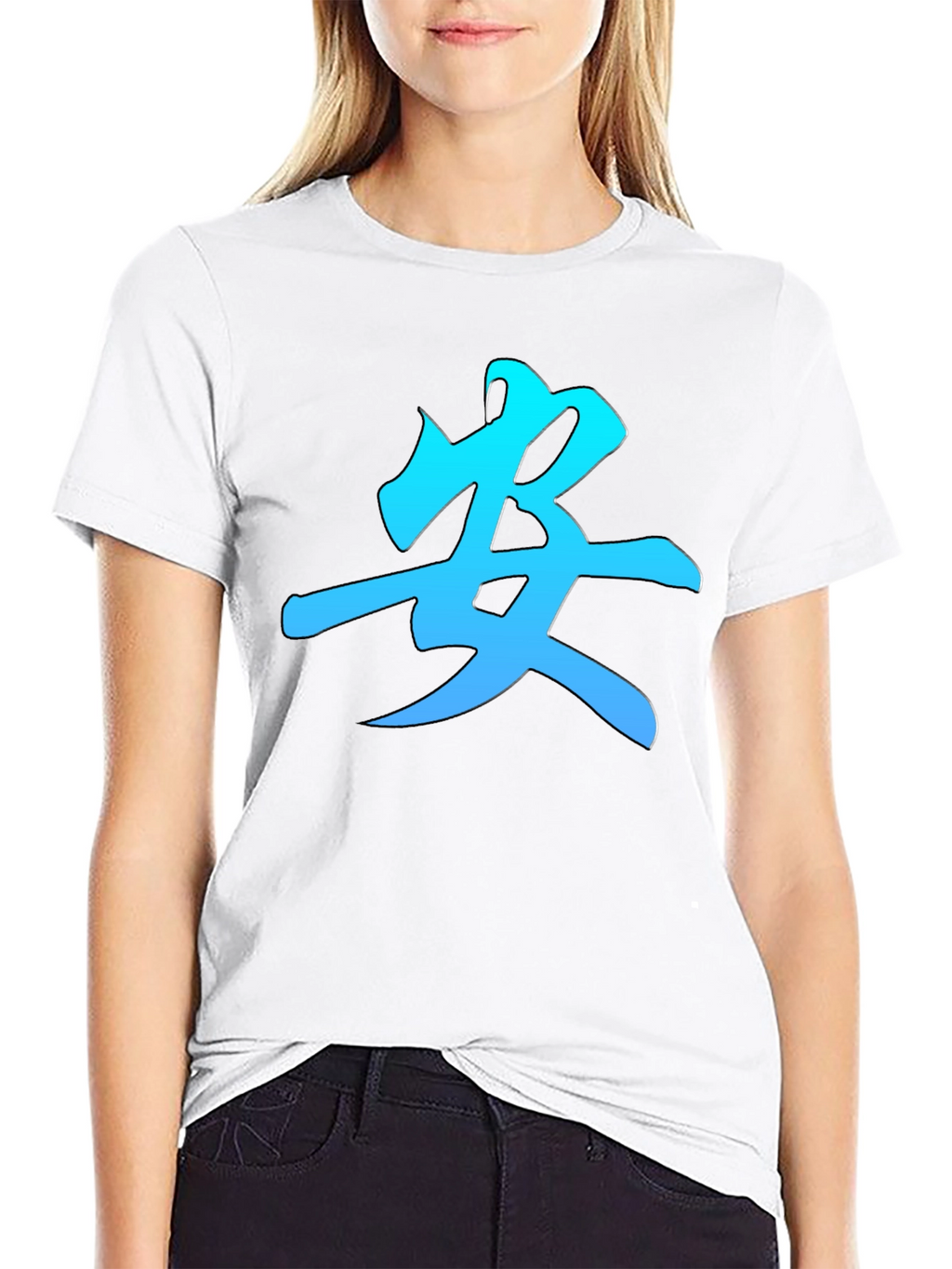 Kanji Symbol Graphic Tee - Stylish Mens Black T-Shirt