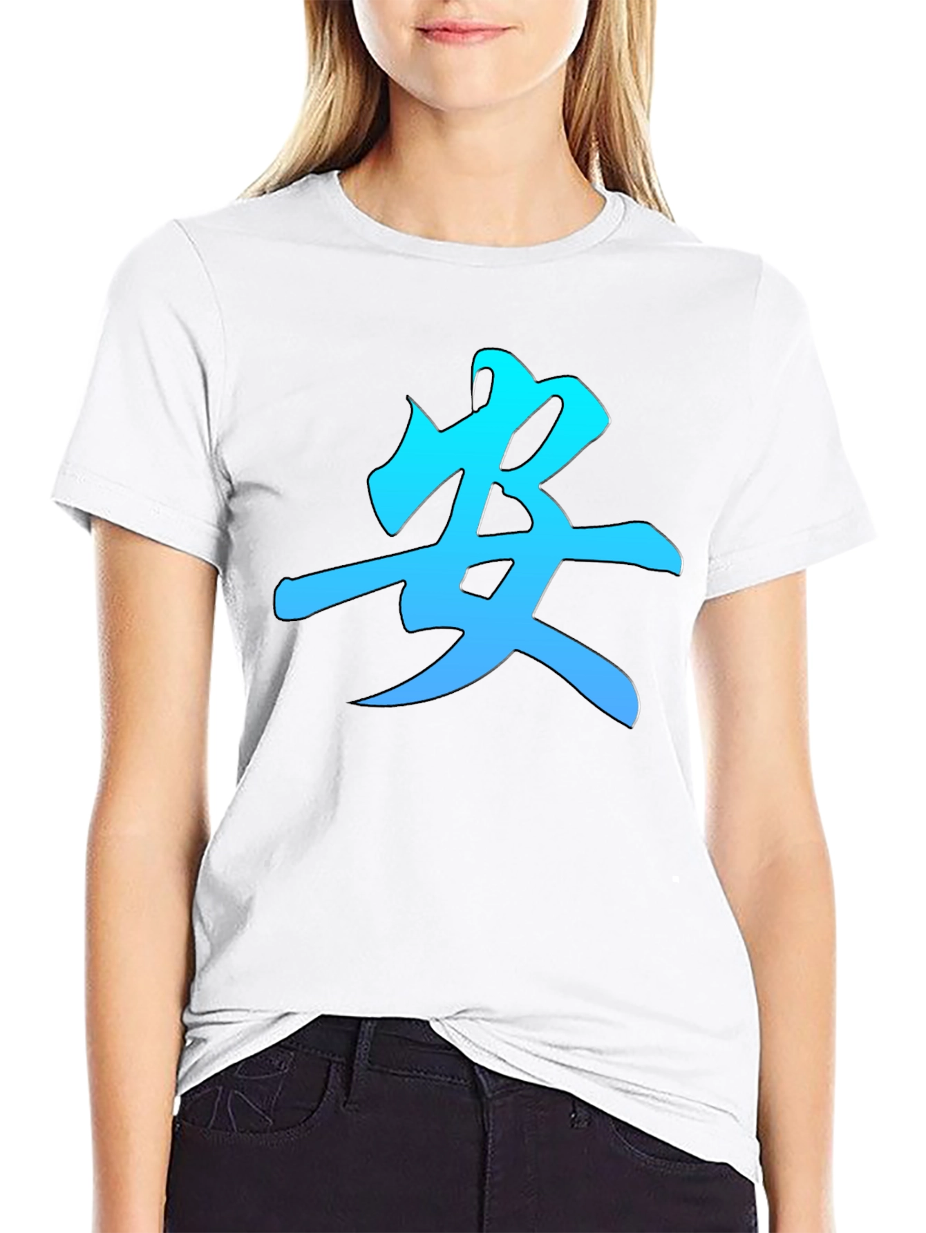 Kanji Symbol Graphic Tee - Stylish Mens Black T-Shirt