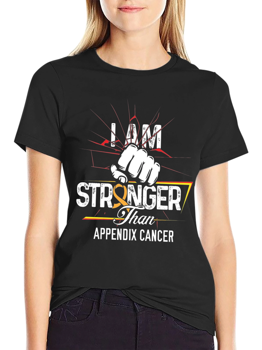 I am Stronger Than Appendix Cancer T-Shirt