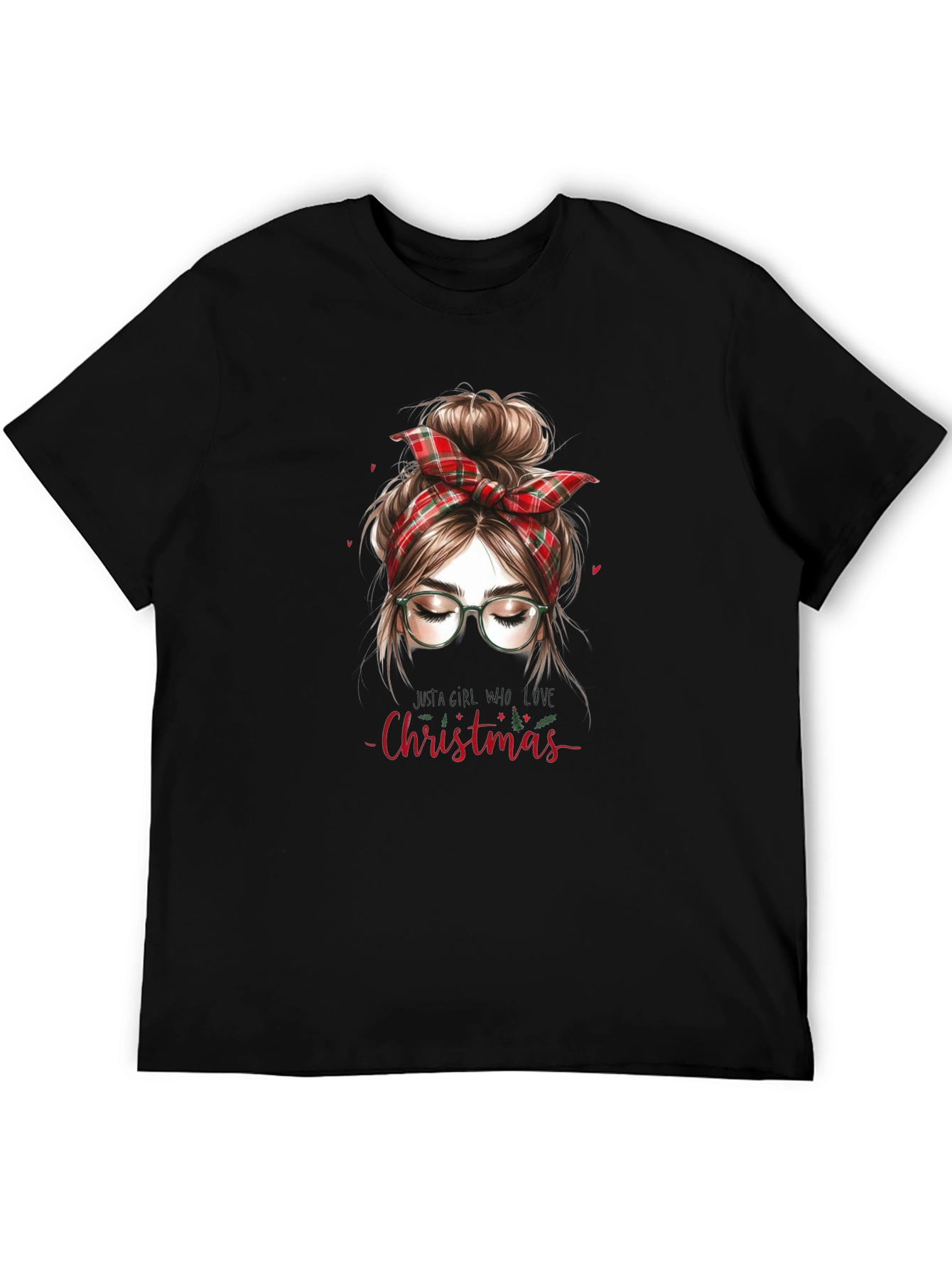 Christmas Messy Bun Graphic Tee