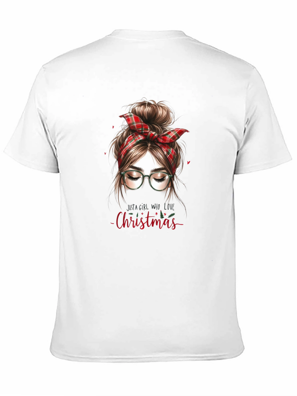 Christmas Messy Bun Graphic Tee