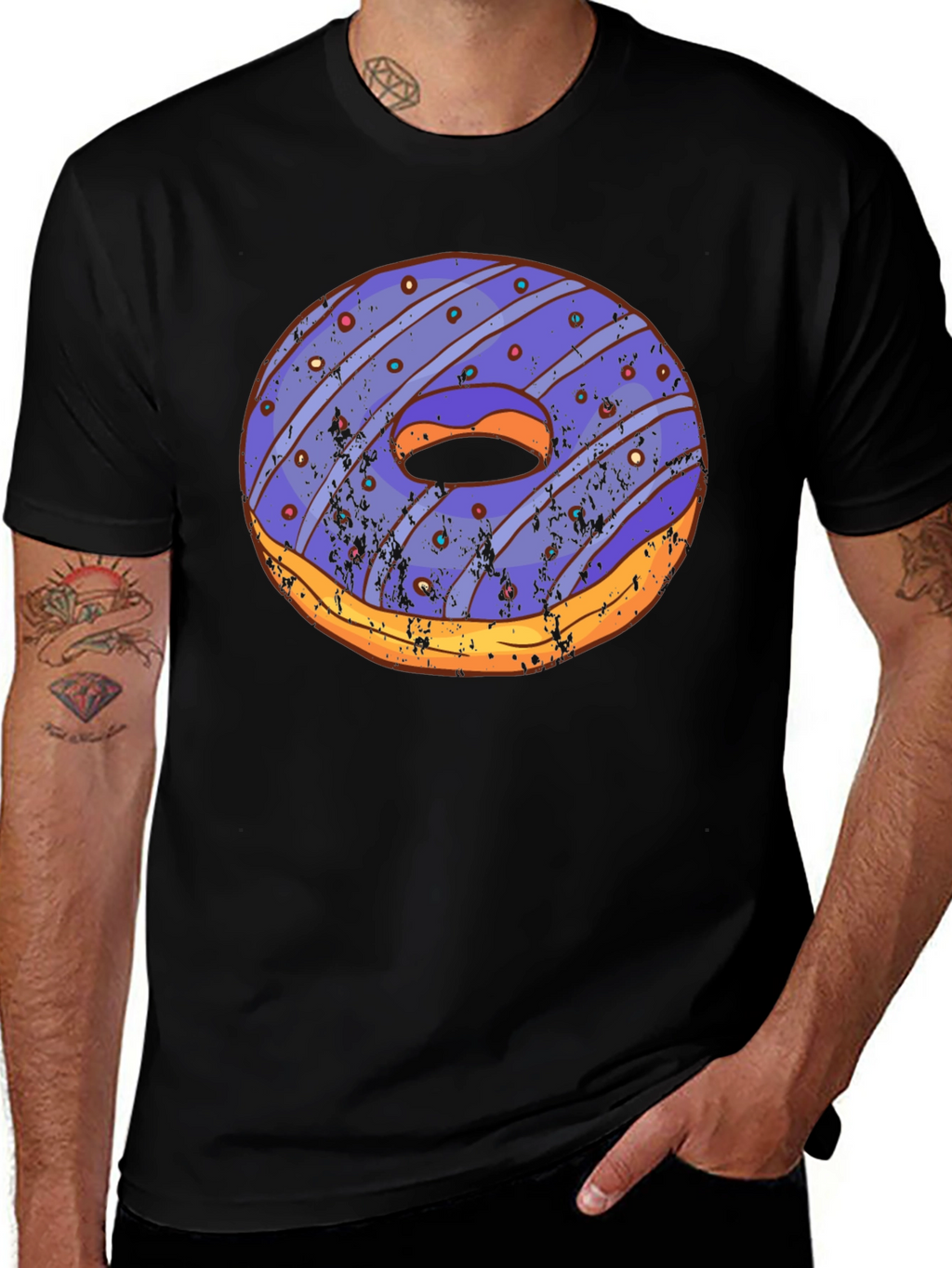 Novelty Donut Graphic T-Shirt