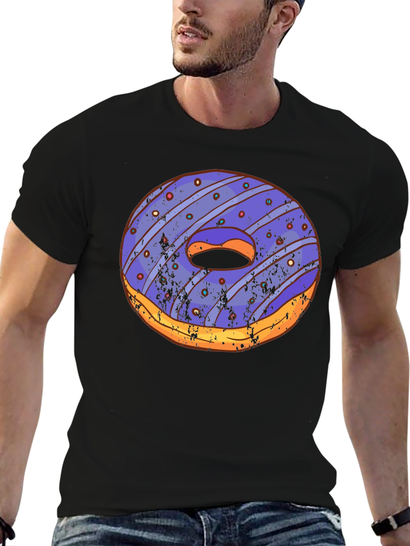 Novelty Donut Graphic T-Shirt