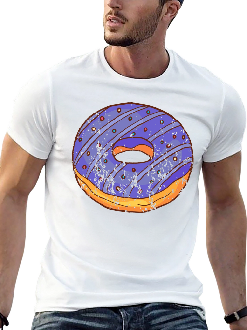Novelty Donut Graphic T-Shirt