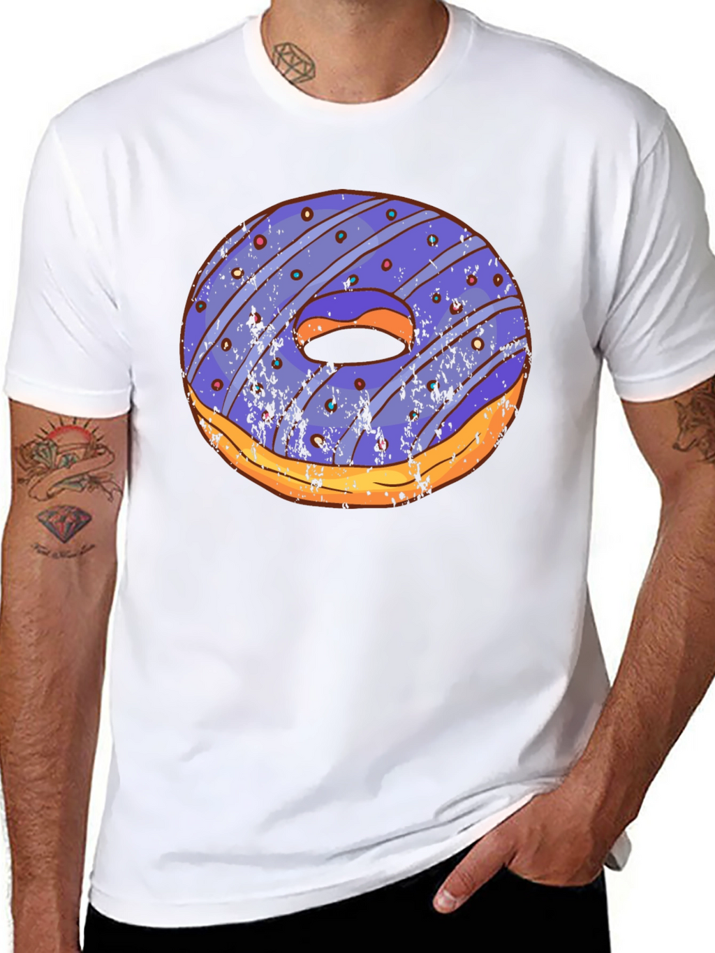 Novelty Donut Graphic T-Shirt