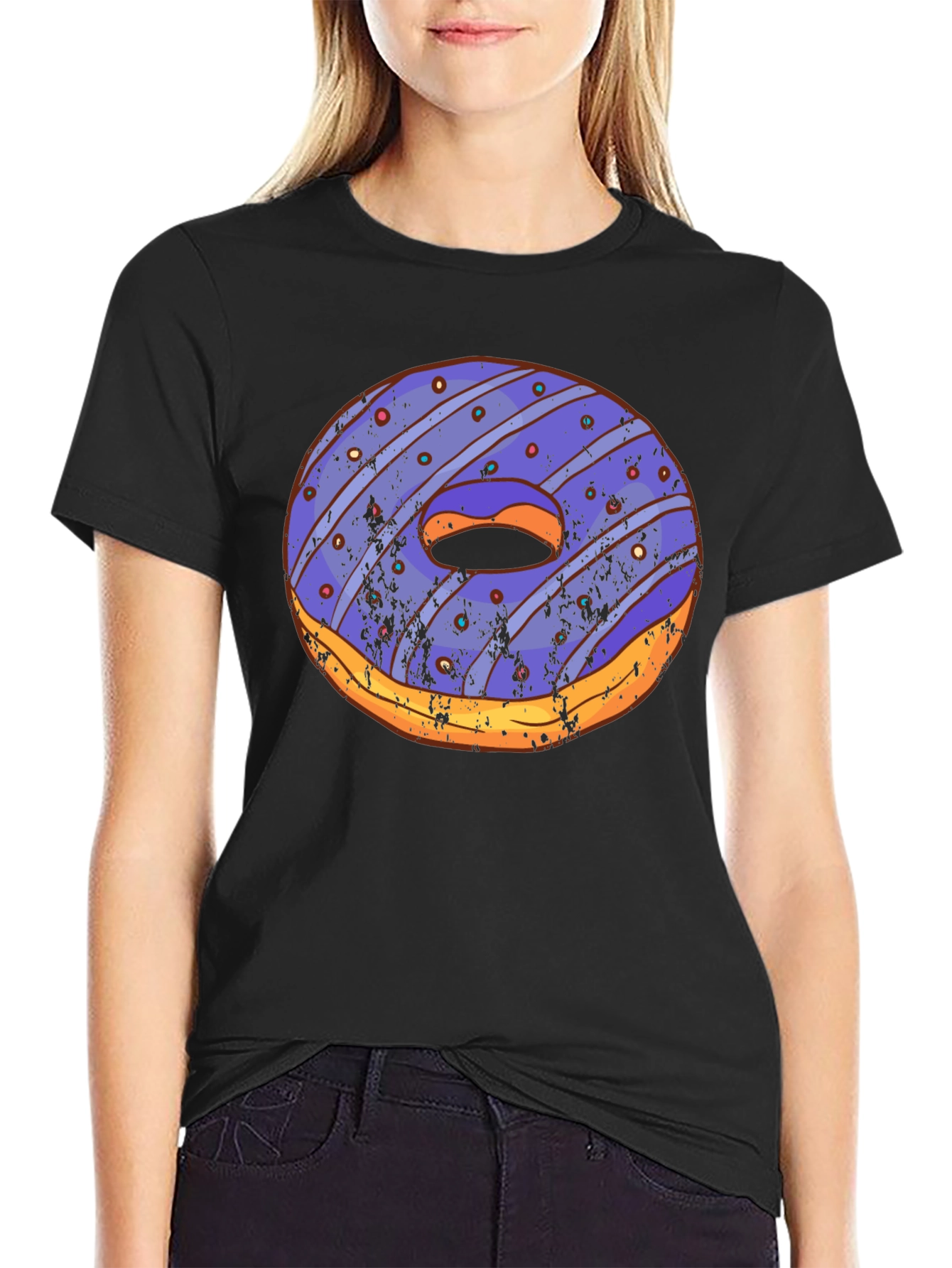 Novelty Donut Graphic T-Shirt