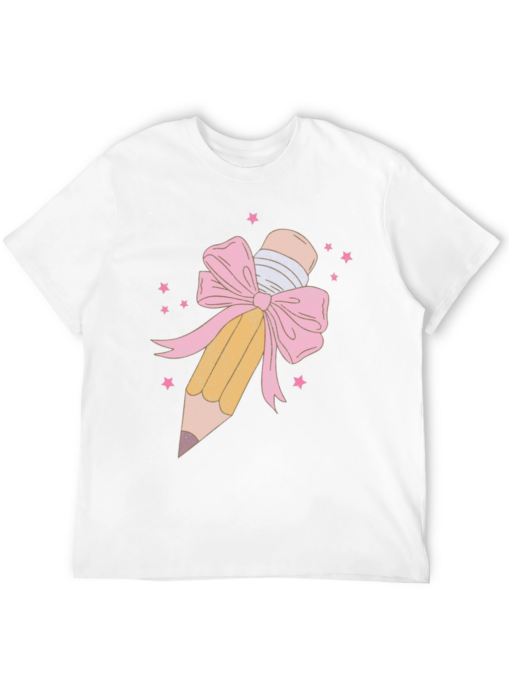 Pencil & Bow Graphic Tee - Black