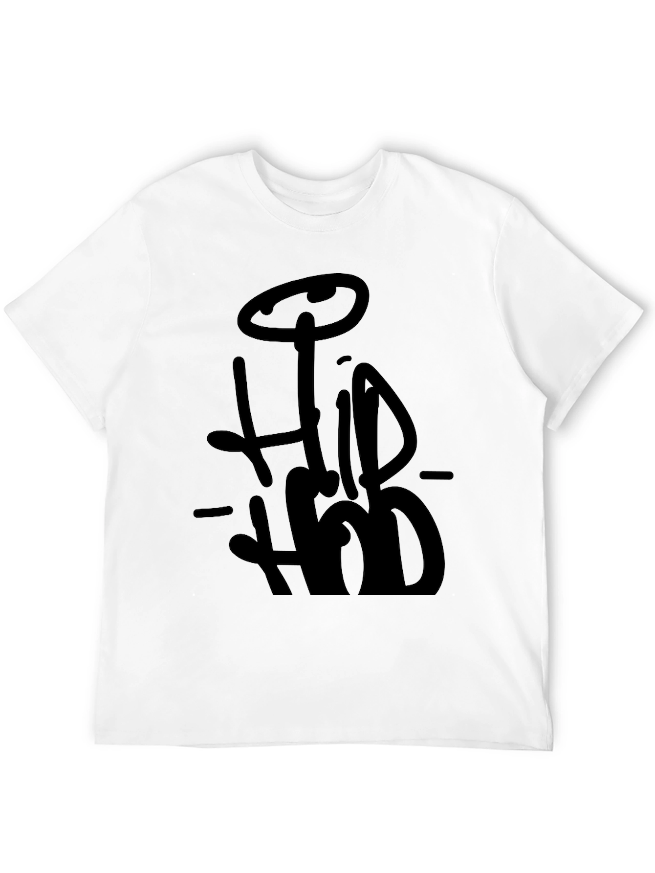 Hip Hop Style Black T-Shirt