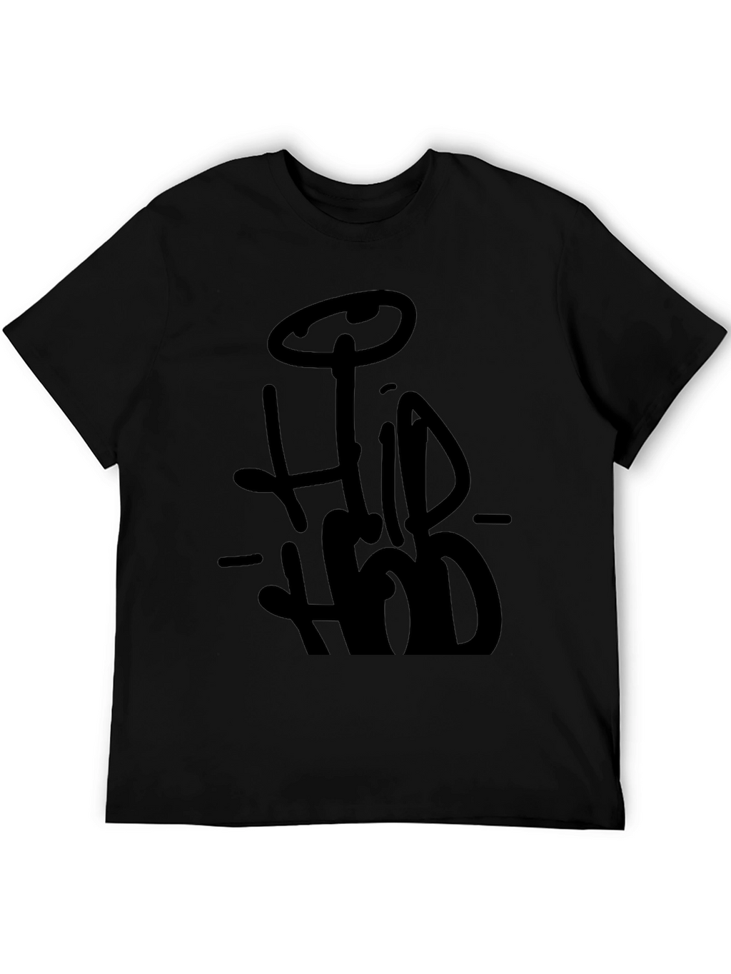 Hip Hop Style Black T-Shirt