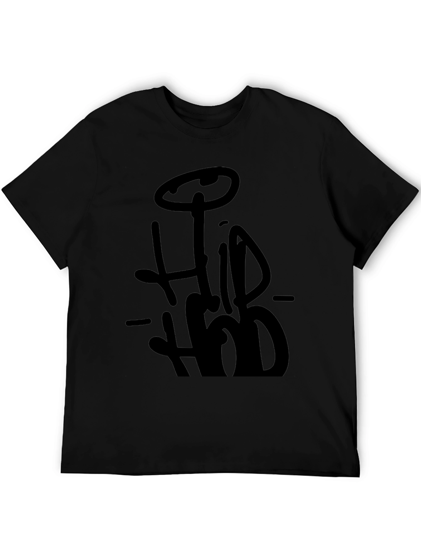 Hip Hop Style Black T-Shirt