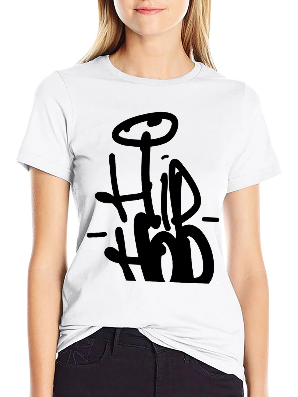 Hip Hop Style Black T-Shirt