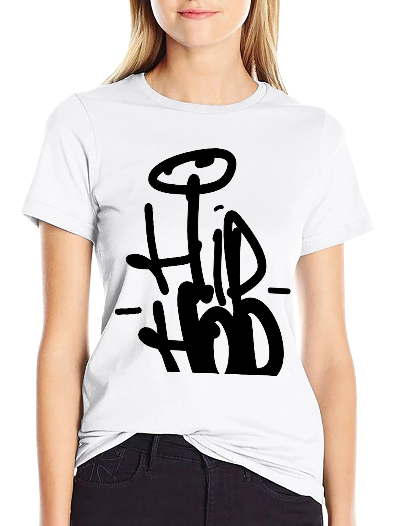 Hip Hop Style Black T-Shirt